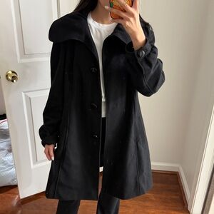 Guess Black Wool Coat
